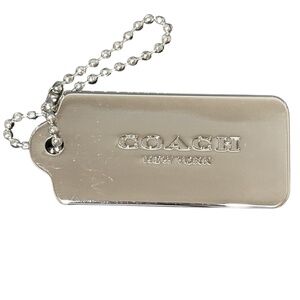 Coach New York Large Silver Purse Charm | Coach Handbag Charm